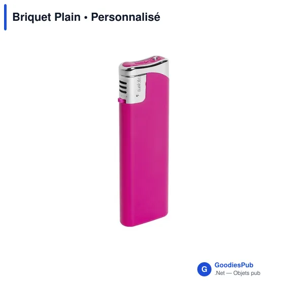 Briquet à gaz personnalisable avec logo - Briquet Plain - Image 8