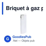 Briquet à gaz personnalisable avec logo - Briquet Plain - Miniature 9