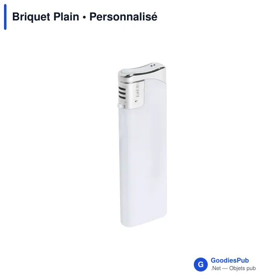 Briquet à gaz personnalisable avec logo - Briquet Plain - Image 9
