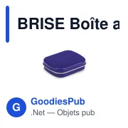 BRISE Boîte alu 30 g menthe - Miniature 1