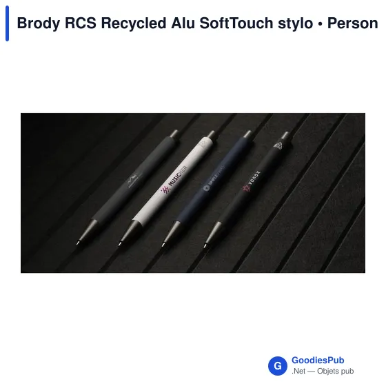 Stylo bille personnalisable en aluminium recyclé avec logo - Image 12