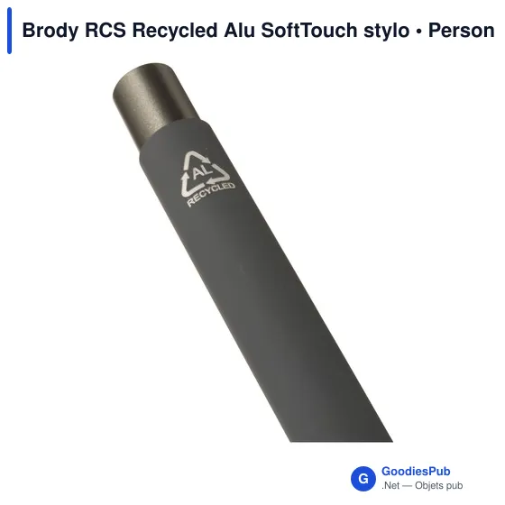 Stylo bille personnalisable en aluminium recyclé avec logo - Image 3