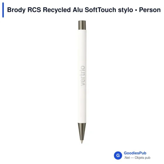 Stylo bille personnalisable en aluminium recyclé avec logo - Image 5