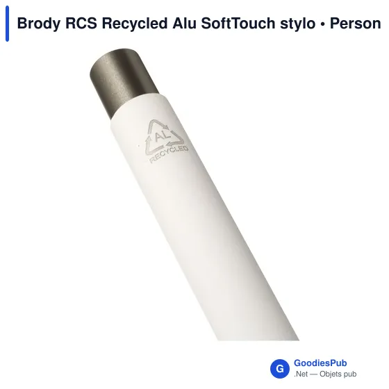 Stylo bille personnalisable en aluminium recyclé avec logo - Image 7