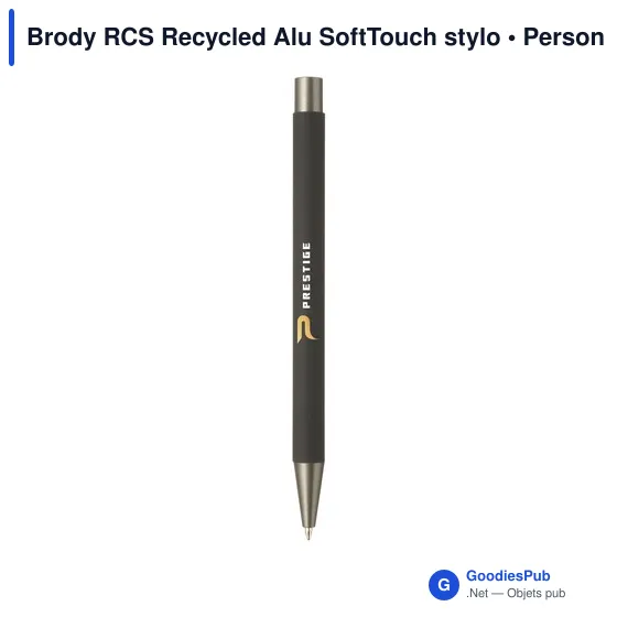Stylo bille personnalisable en aluminium recyclé avec logo - Image 9