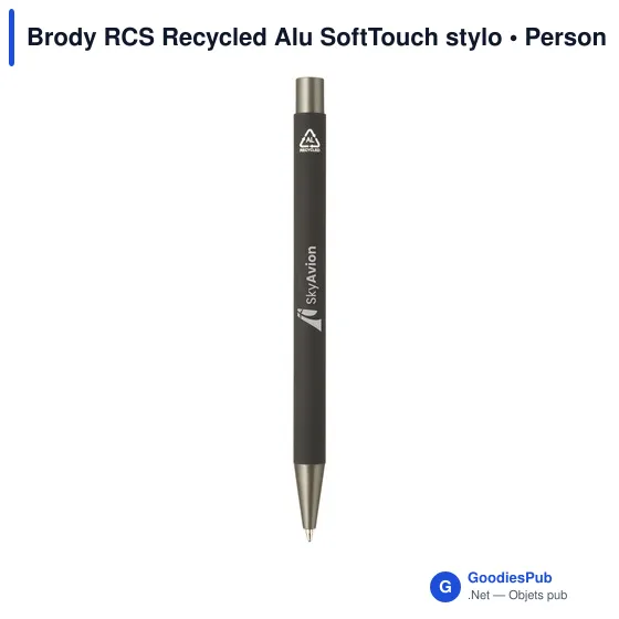 Stylo bille personnalisable en aluminium recyclé avec logo - Image 10
