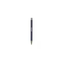 Variante bleu foncé - Stylo bille personnalisable en aluminium recyclé avec logo