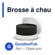 Brosse à chaussures personnalisable en plastique avec logo - Cirage - Miniature 2