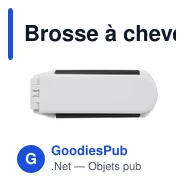 Brosse à cheveux pliable Meghan - Miniature 1