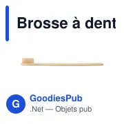 Brosse à dents en bambou Joe - Miniature 1
