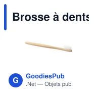 Brosse à dents personnalisable en bambou avec logo - Lencix - Miniature 2