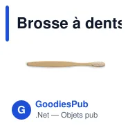 Brosse à dents personnalisable en bambou avec logo - Lencix - Miniature 4