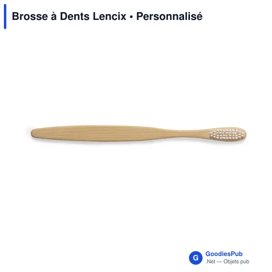 Brosse à dents personnalisable en bambou avec logo - Lencix - Image 4