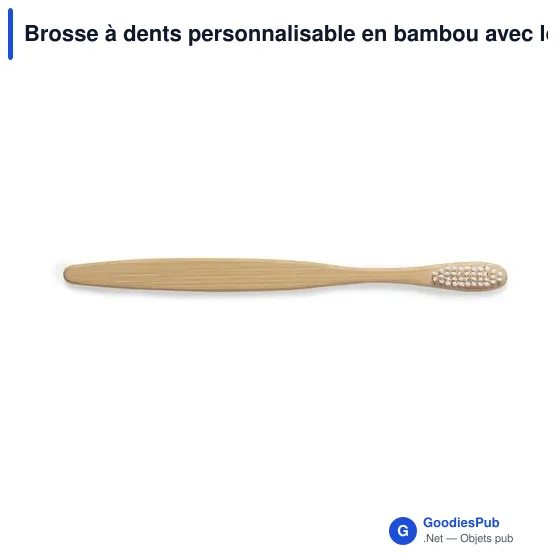 Brosse à dents personnalisable en bambou avec logo - Lencix - Image 5