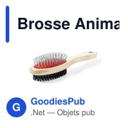 Brosse Animaux de Compagnie Brolin - Miniature 1