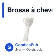 Brosse à cheveux personnalisable avec logo - Brosse Dantel - Miniature 1