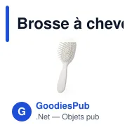 Brosse à cheveux personnalisable avec logo - Brosse Dantel - Miniature 2