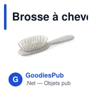 Brosse à cheveux personnalisable avec logo - Brosse Dantel - Miniature 3