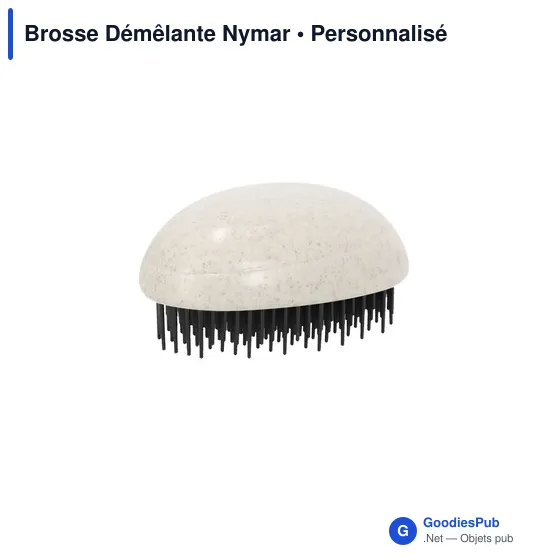 Brosse à cheveux personnalisable Nymar avec logo - Image 2