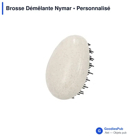 Brosse à cheveux personnalisable Nymar avec logo - Image 3