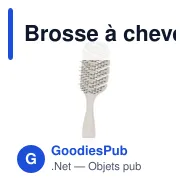 Brosse à cheveux personnalisable Siland avec logo - Miniature 1