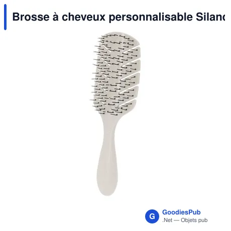 Brosse à cheveux personnalisable Siland avec logo