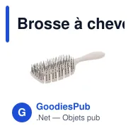 Brosse à cheveux personnalisable Siland avec logo - Miniature 4