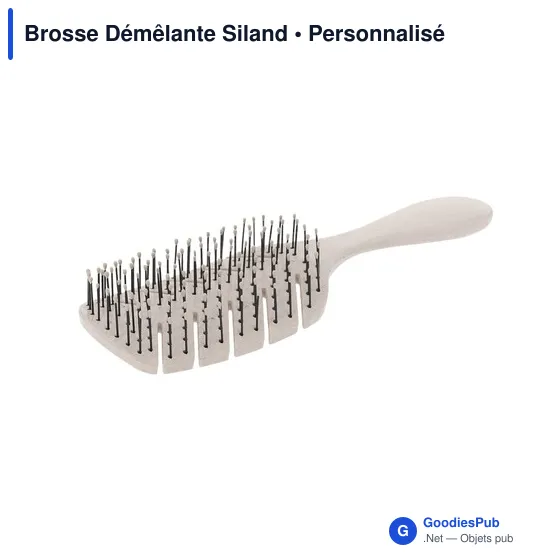 Brosse à cheveux personnalisable Siland avec logo - Image 4