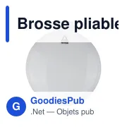 Brosse pliable en ABS Eloi - Miniature 1