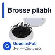 Brosse pliable en ABS Eloi - Miniature 2
