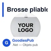 Brosse pliable en ABS Eloi - Miniature 3