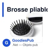 Brosse pliable en ABS Eloi - Miniature 5