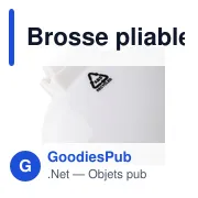 Brosse pliable en ABS Eloi - Miniature 6