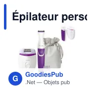 Épilateur personnalisable Philips Satinelle avec tondeuse bikini et logo - BRP505 - Miniature 1