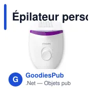 Épilateur personnalisable Philips Satinelle avec tondeuse bikini et logo - BRP505 - Miniature 2