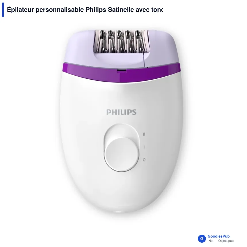 Épilateur personnalisable Philips Satinelle avec tondeuse bikini et logo - BRP505 - Image 2