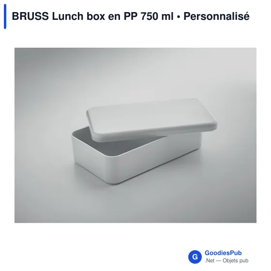 Boîte à lunch personnalisable BRUSS avec logo - 750 ml - Image 2