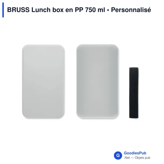 Boîte à lunch personnalisable BRUSS avec logo - 750 ml - Image 3