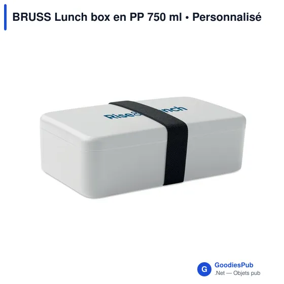 Boîte à lunch personnalisable BRUSS avec logo - 750 ml - Image 4