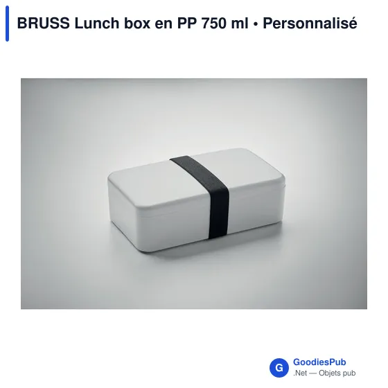 Boîte à lunch personnalisable BRUSS avec logo - 750 ml - Image 5