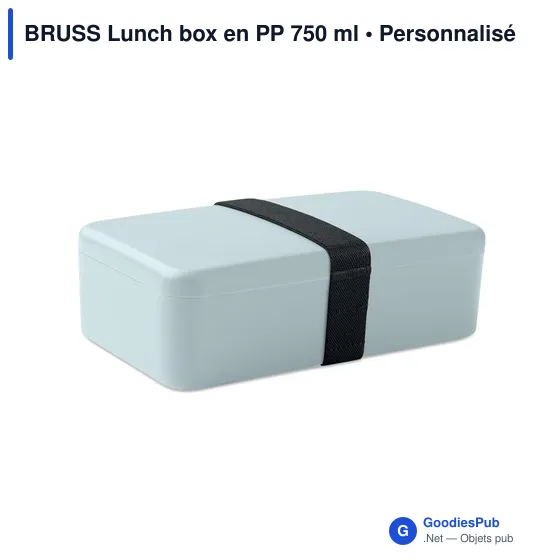 Boîte à lunch personnalisable BRUSS avec logo - 750 ml - Image 9