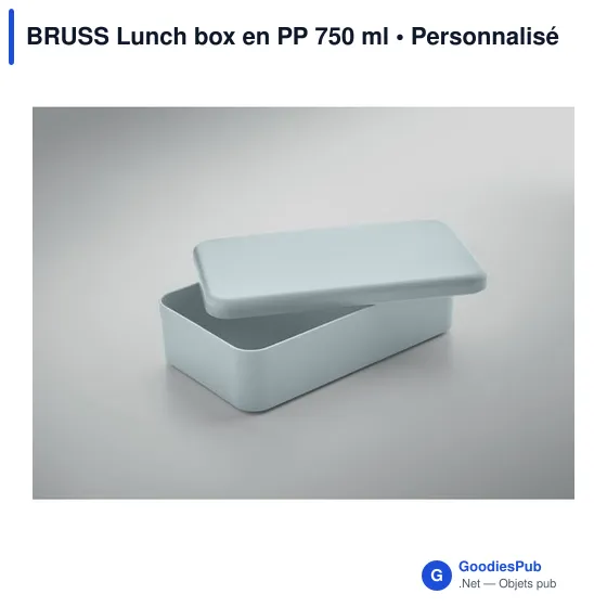 Boîte à lunch personnalisable BRUSS avec logo - 750 ml - Image 10