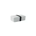 Variante gris - Boîte à lunch personnalisable BRUSS avec logo - 750 ml