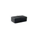 Variante noir - Boîte à lunch personnalisable BRUSS avec logo - 750 ml