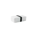 Variante blanc - Boîte à lunch personnalisable BRUSS avec logo - 750 ml