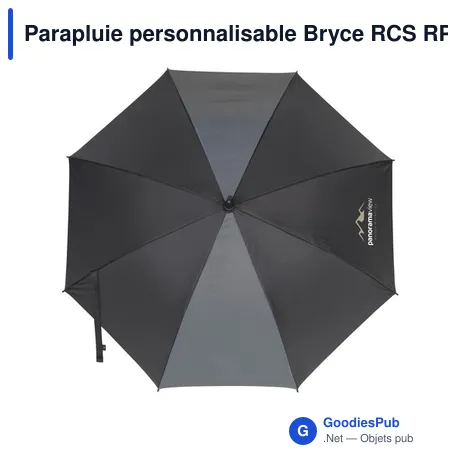 Parapluie personnalisable Bryce RCS RPET avec logo