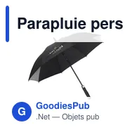 Parapluie personnalisable Bryce RCS RPET avec logo - Miniature 4