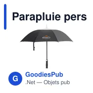Parapluie personnalisable Bryce RCS RPET avec logo - Miniature 5