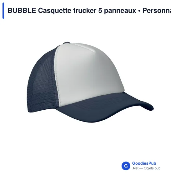 BUBBLE Casquette trucker 5 panneaux - Image 1
