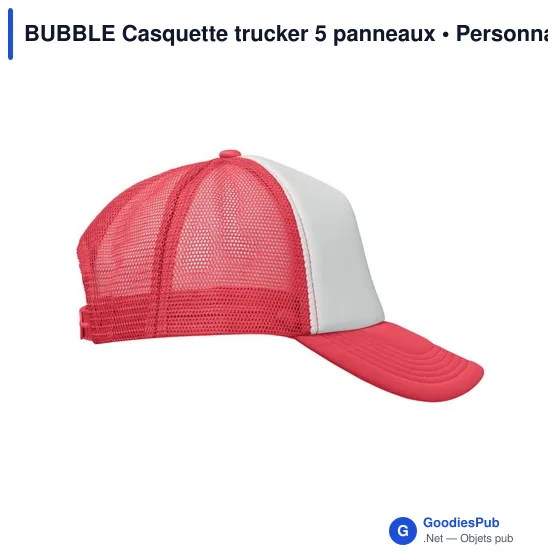 BUBBLE Casquette trucker 5 panneaux - Image 12